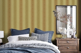 Обои RN61601 фото в интерьере спальни превью
