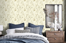 Обои SG40204 фото в интерьере спальни превью