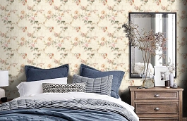 Обои LL00103 фото в интерьере спальни превью