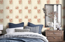 Обои LL00117 фото в интерьере спальни превью