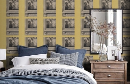 Обои Printroom-Dijon-Wpcw97080 фото в интерьере спальни превью