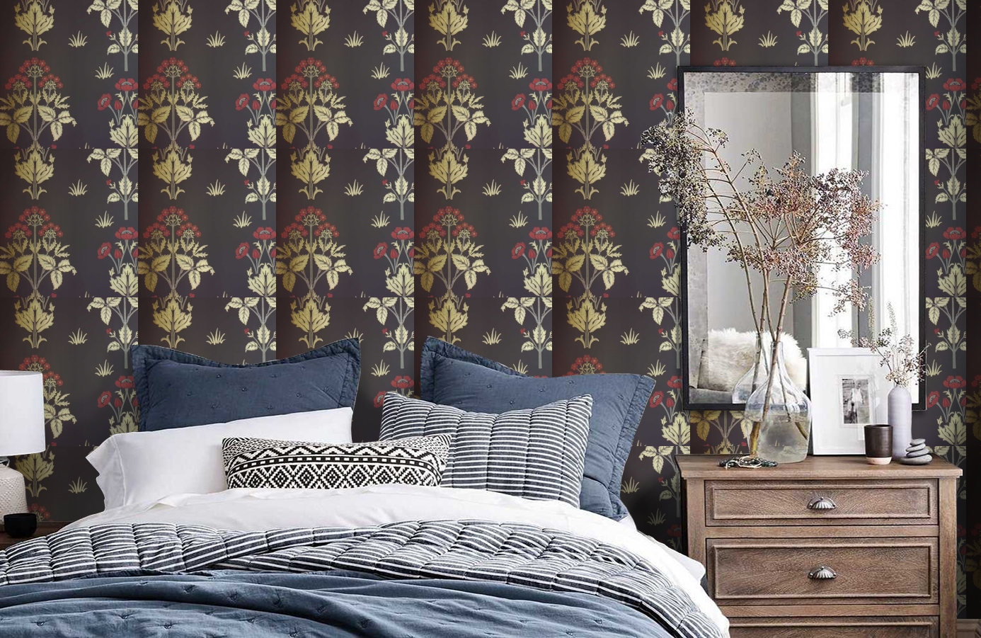 Обои 210352 фото в интерьере спальни Обои 210352 фото в интерьере спальни