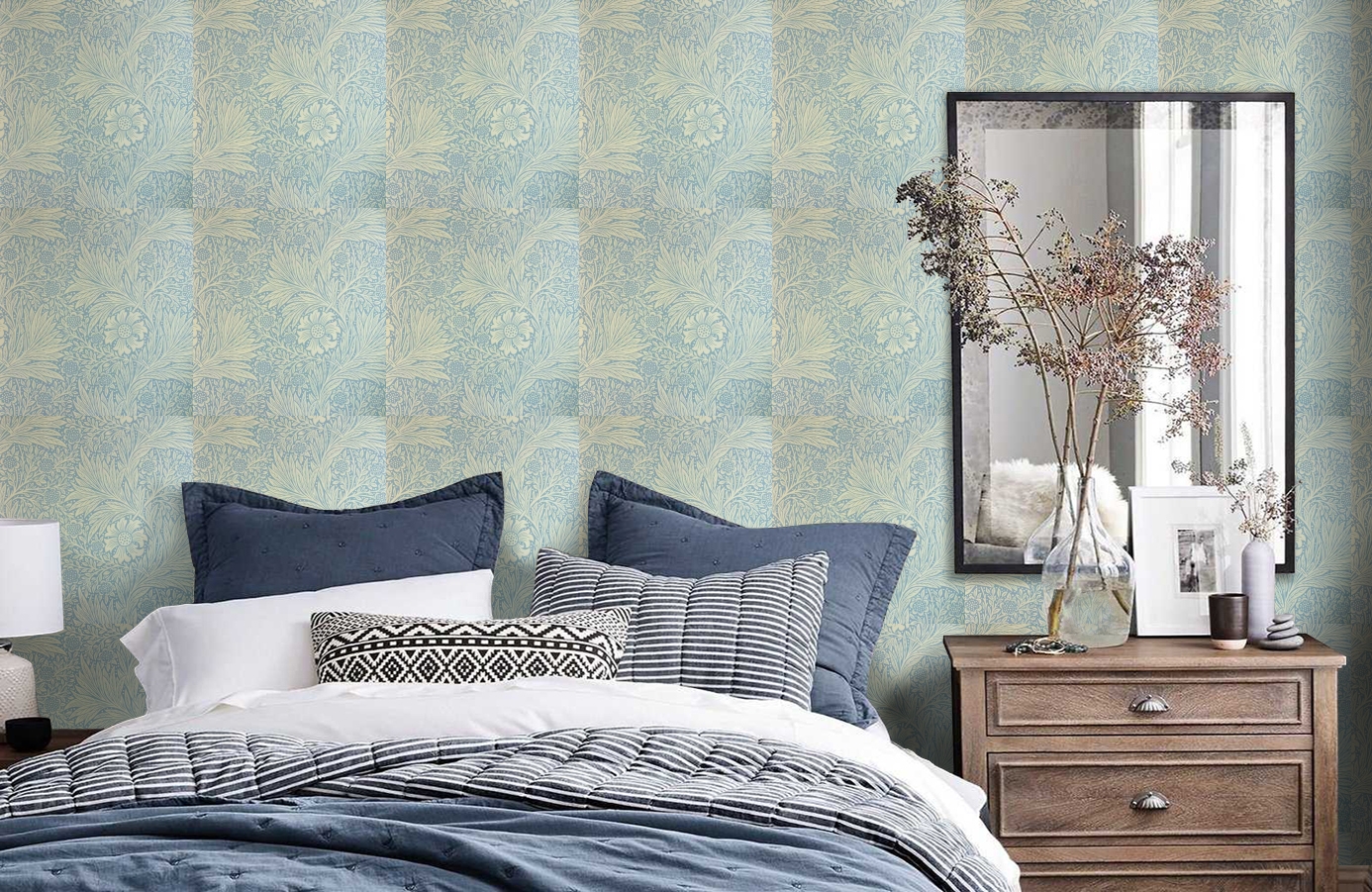 Обои 210368 фото в интерьере спальни