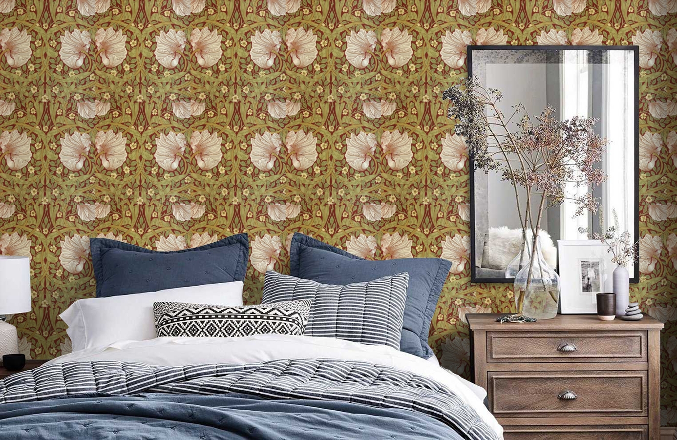 Обои 210386 фото в интерьере спальни Обои 210386 фото в интерьере спальни