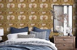 Обои 210386 фото в интерьере спальни превью