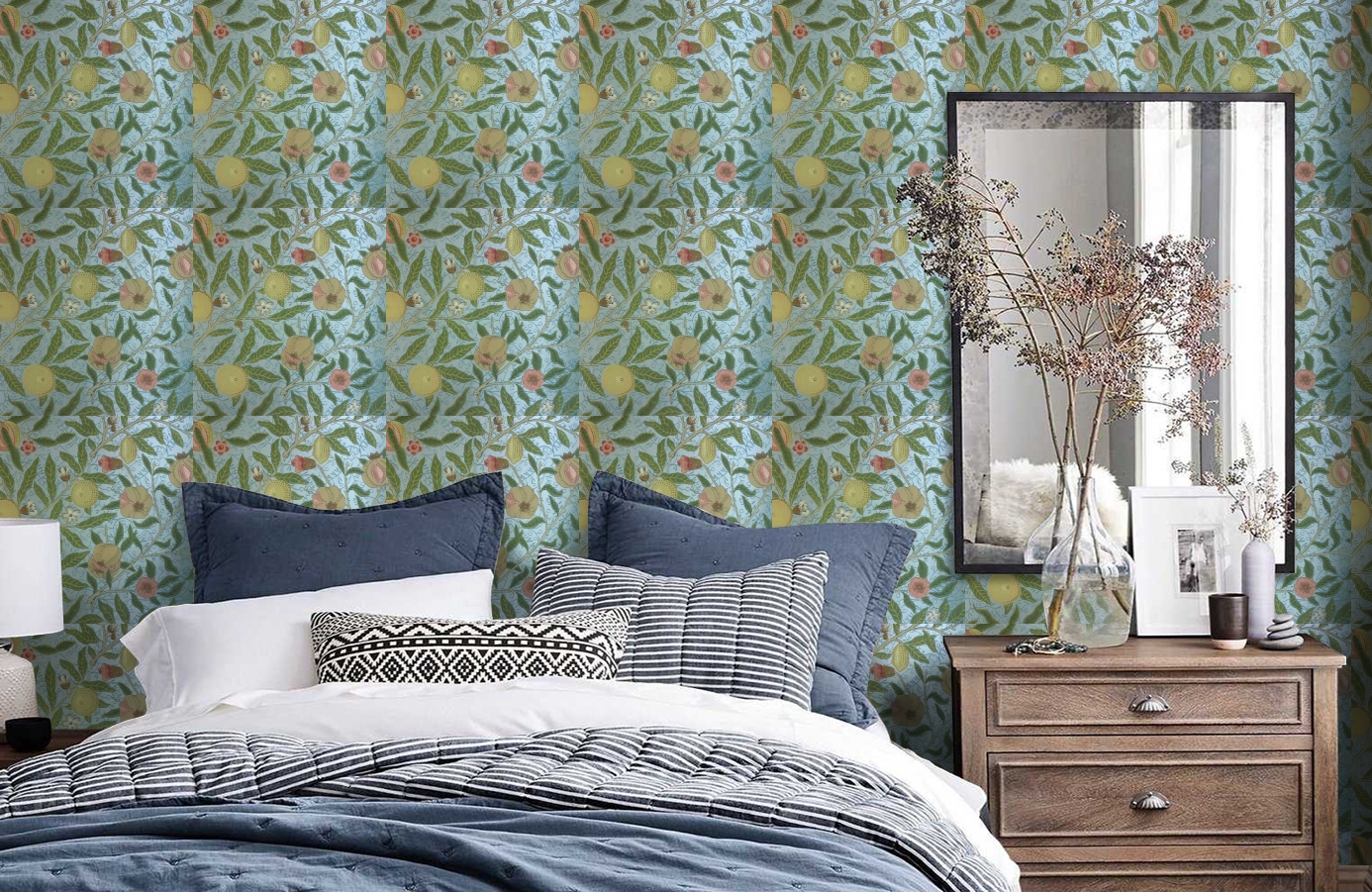 Обои 210396 фото в интерьере спальни