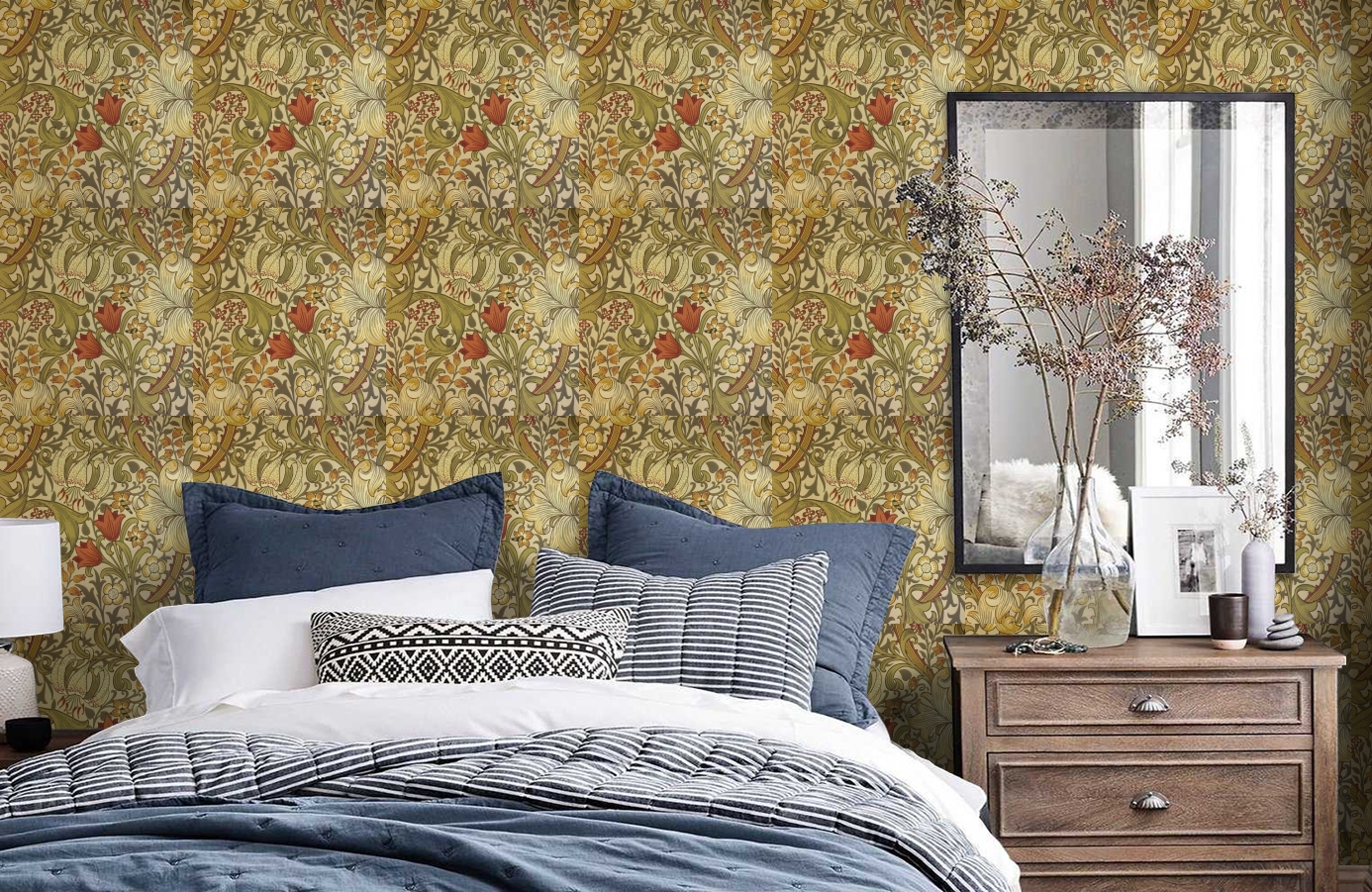 Обои 210400 фото в интерьере спальни