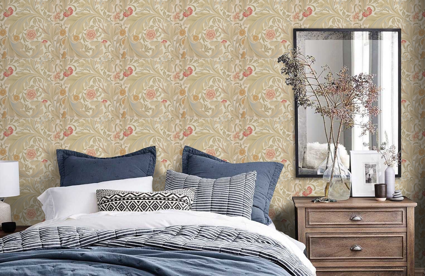 Обои 212544 фото в интерьере спальни