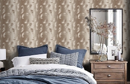 Обои PSN105725 фото в интерьере спальни превью