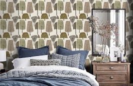 Обои 111086 фото в интерьере спальни превью