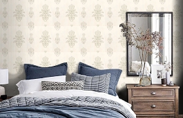 Обои 839-T-4960 фото в интерьере спальни превью