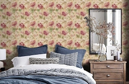 Обои AB20011 фото в интерьере спальни превью