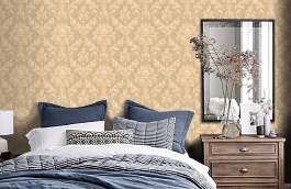 Обои AB20305 фото в интерьере спальни превью