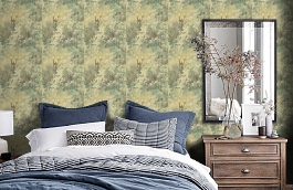 Обои AB20704 фото в интерьере спальни превью