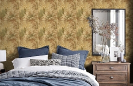 Обои AB20705 фото в интерьере спальни превью