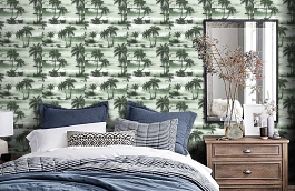 Обои AV51600 фото в интерьере спальни превью