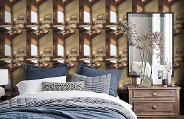 Обои BC61506 фото в интерьере спальни превью