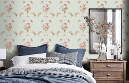 Обои CA80106 фото в интерьере спальни превью