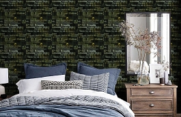 Обои CT40900 фото в интерьере спальни превью