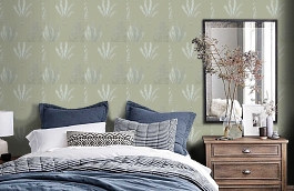 Обои DAPGWO103 фото в интерьере спальни превью