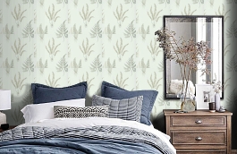 Обои DAPGWO105 фото в интерьере спальни превью