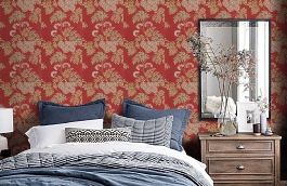 Обои DOPWCO102 фото в интерьере спальни превью