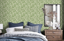 Обои DOPWOA104 фото в интерьере спальни превью