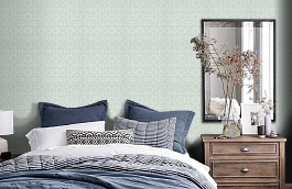 Обои DOPWSI102 фото в интерьере спальни превью