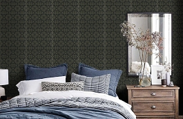 Обои DOPWSI103 фото в интерьере спальни превью