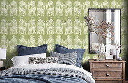 Обои DVIWSI104 фото в интерьере спальни превью