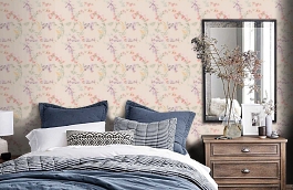 Обои FF50808 фото в интерьере спальни превью