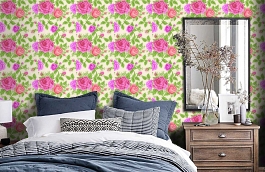 Обои GO40501 фото в интерьере спальни превью