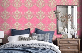 Обои GO41001 фото в интерьере спальни превью