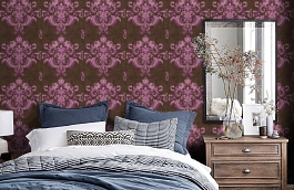 Обои GO41009 фото в интерьере спальни превью