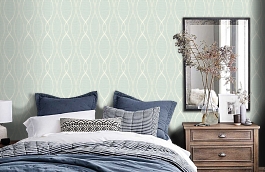 Обои GT21902 фото в интерьере спальни превью