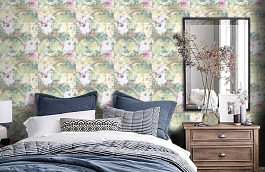 Обои IWB00420 фото в интерьере спальни превью