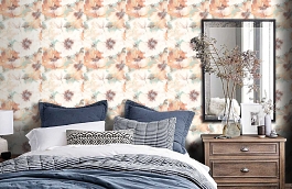 Обои LG90002 фото в интерьере спальни превью