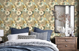 Обои MC70404 фото в интерьере спальни превью