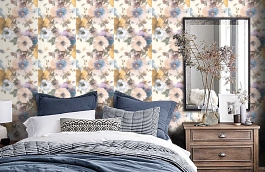 Обои MC70409 фото в интерьере спальни превью