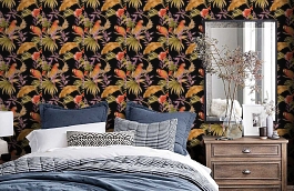 Обои TR20200 фото в интерьере спальни превью