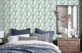 Обои BL40102 фото в интерьере спальни превью