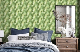 Обои BL40104 фото в интерьере спальни превью