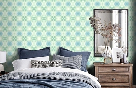 Обои BL40204 фото в интерьере спальни превью