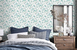 Обои BL40404 фото в интерьере спальни превью