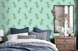 Обои BL41002 фото в интерьере спальни превью