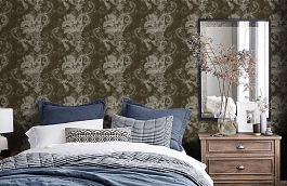 Обои FL70008 фото в интерьере спальни превью