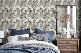 Обои FL70500 фото в интерьере спальни превью