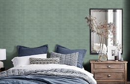 Обои UT30104 фото в интерьере спальни превью