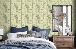 Обои AD1238 фото в интерьере спальни превью