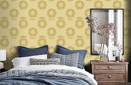 Обои CDW05019 фото в интерьере спальни превью